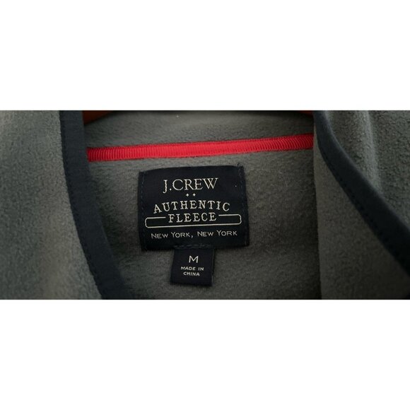 J.CREW Authentic Fleece Pullover Sweatshirt Color-Block Front Size Med - Picture 7 of 7